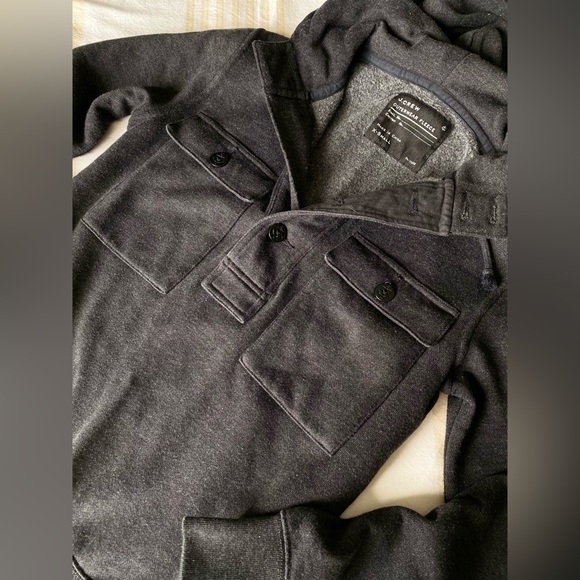 J. Crew ⚓️⛵️Nautical Pullover Outerwear Utility Hoodie - Picture 3 of 14